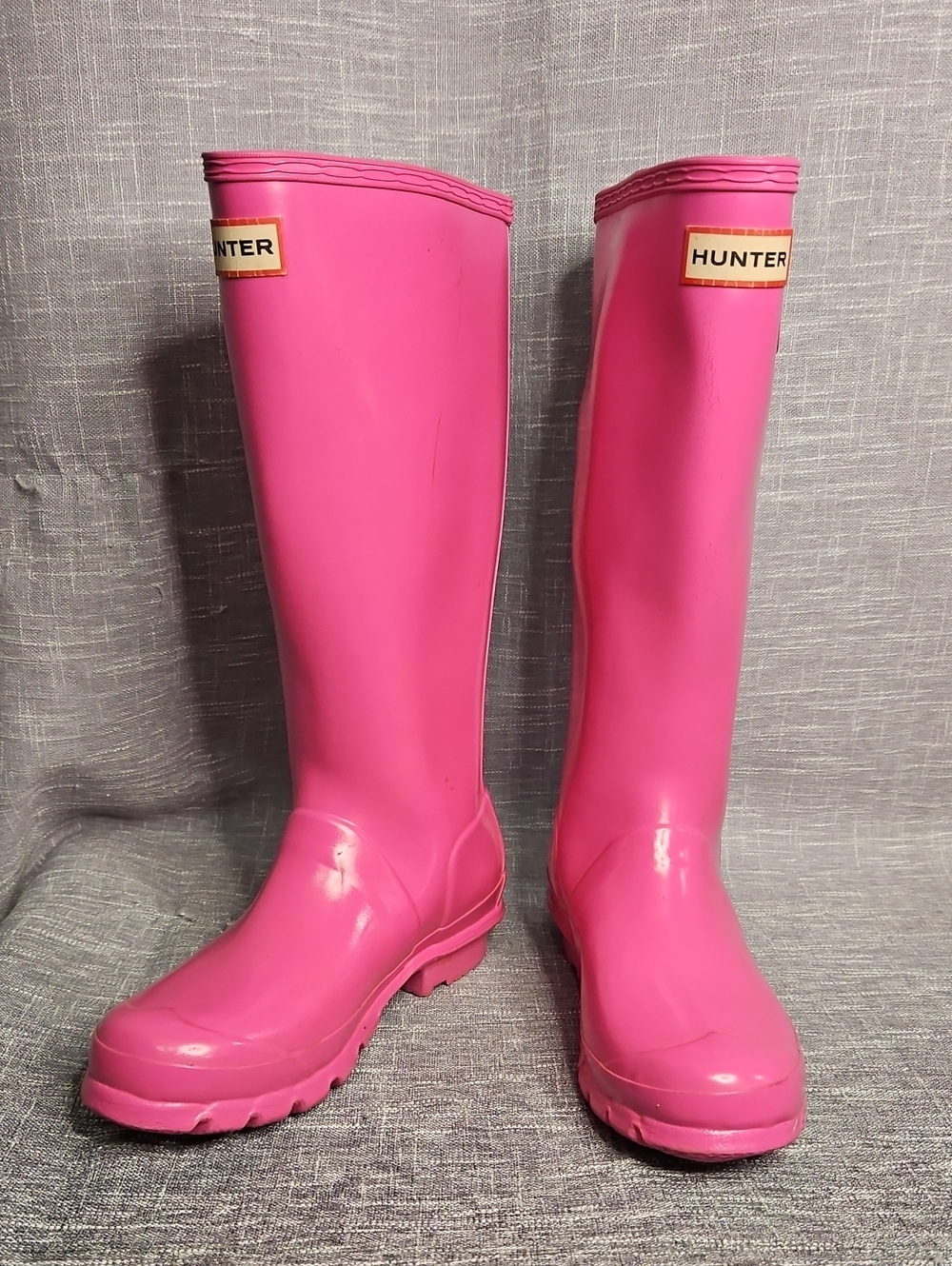 Hunter Original Gloss Pink Tall Rain Boots
